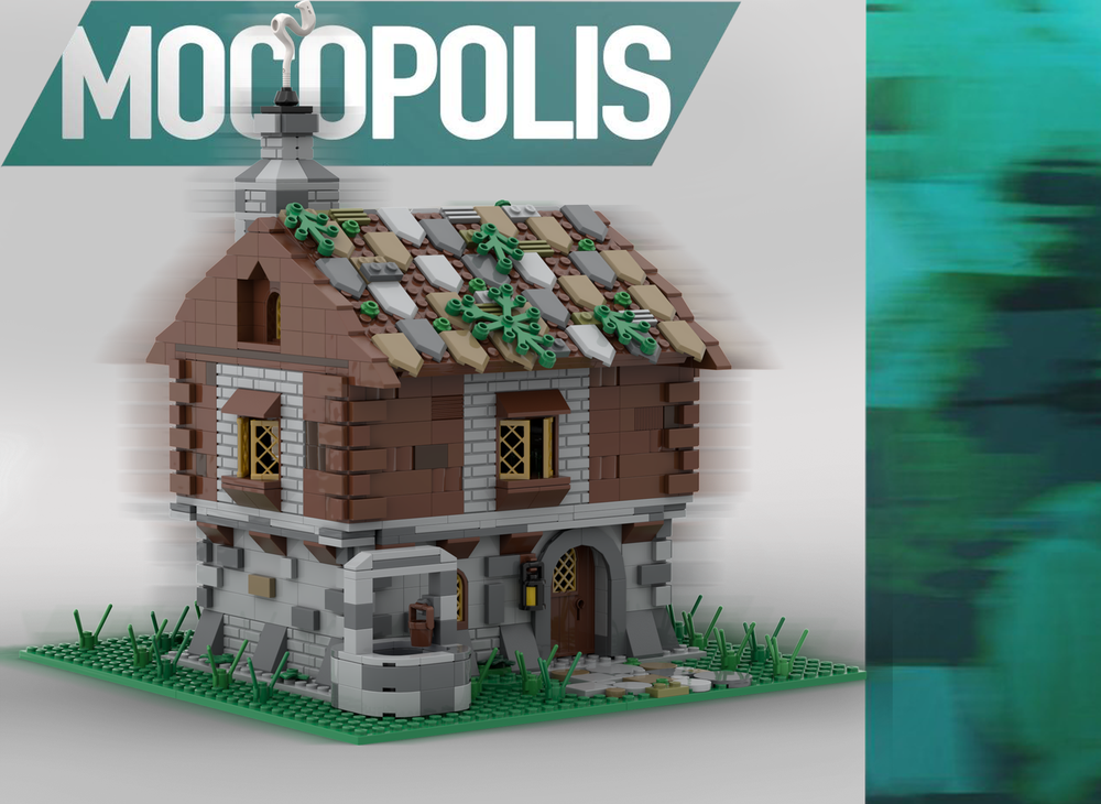Lego Rustic Medieval 2-story House