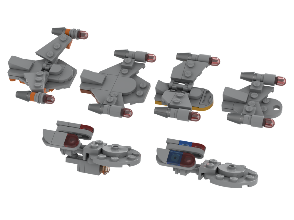 Lego Micro Star Trek NX-01, NX-01 Retrofit, Romulan Bird of Prey