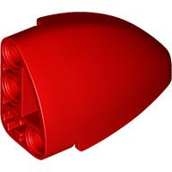 Lego Technic Panel Round Corner 5 x 3 x 2 Left / Red
