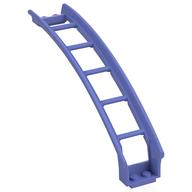 Lego Vehicle Track, Roller Coaster Ramp Large Upper Part, 6 Bricks Elevation / Blue Violet