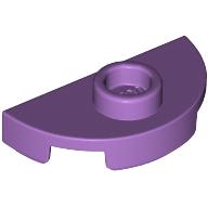Lego Plate Round 1 x 2 Half Circle with Stud (Jumper) / Medium Lavender