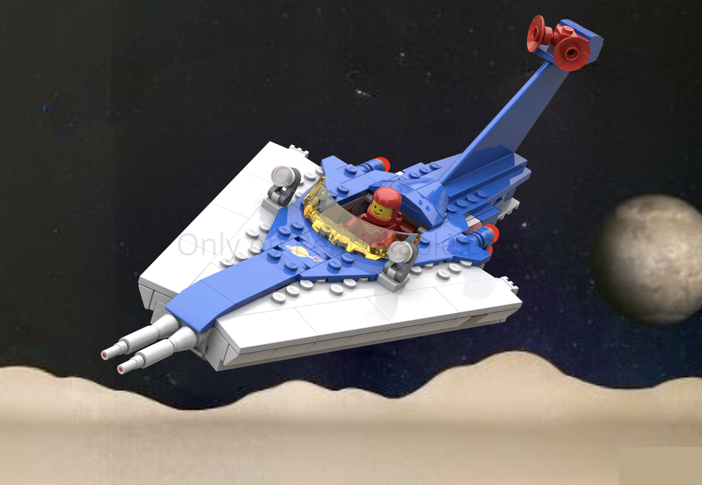 Lego Patrol cruiser starship - Classic space