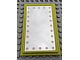 Lego Scala Wall, Panel 6 x 10 with Mirror with Lights Pattern (Sticker) - Sets 3242 / 3118 / Medium Lime