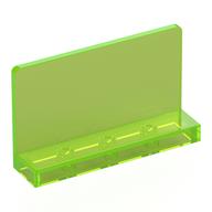 Lego Panel 1 x 4 x 2, No Studs / Trans-Bright Green