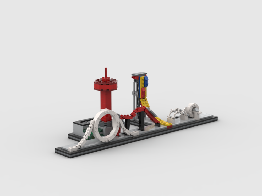 Lego Six Flags Magic Mountain Skyline