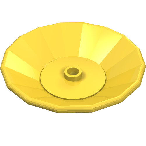 Lego Dish 5 x 5 / Yellow