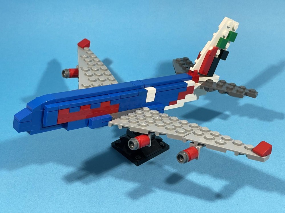 Lego Airbus A380 Emirates NBA livery