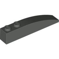 Lego Brick Curved 6 x 1 / Dark Gray