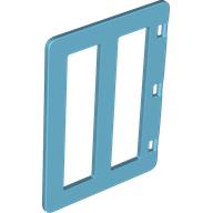 Lego Duplo Door with Two Long Window Panes / Medium Azure