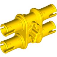 Lego Technic Pin Double with Axle Hole / Yellow