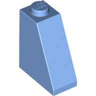 Lego Brick Sloped 65° 2 x 1 x 2 / Medium Blue