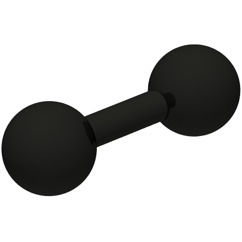 Lego Sports Barbells [Plain] / Black