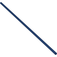 Lego Hose Rigid 3mm D. 26L / 20.8cm / Dark Blue