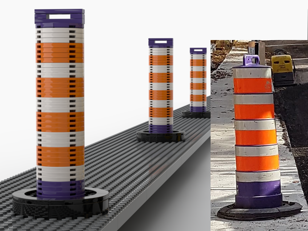 Lego Montreal City Traffic cone