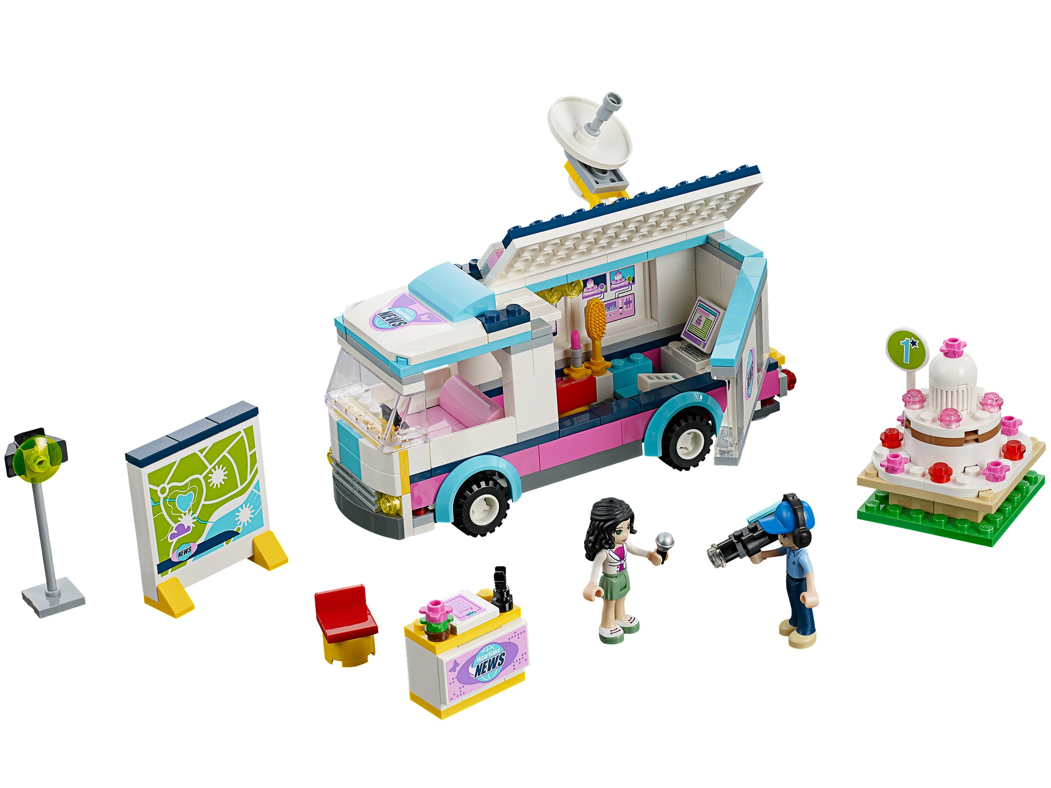 Lego Heartlake News Van
