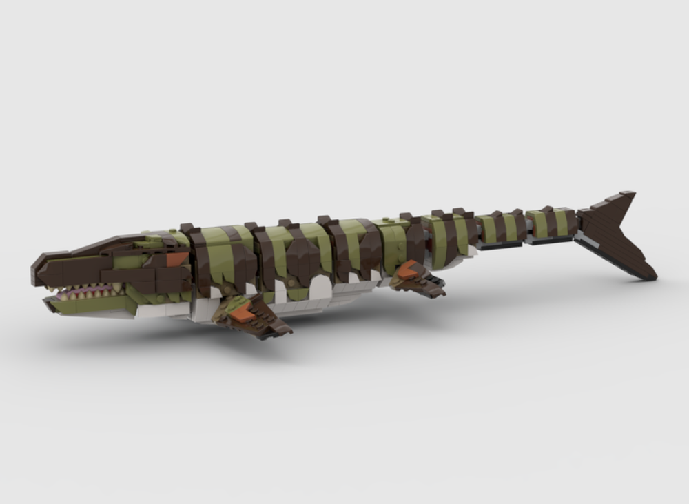 Lego 76974 Mosasaurus Mods Part 3 - Neck