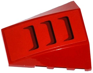 Lego Wedge 4 x 4 Triple Curved No Studs with 3 Air Intakes Pattern (Sticker) - Set 70727