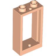 Lego Window 1 x 2 x 3 Flat Front / Light Nougat