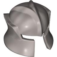 Lego Helmet Castle with Cheek Protection Angled / Flat Silver