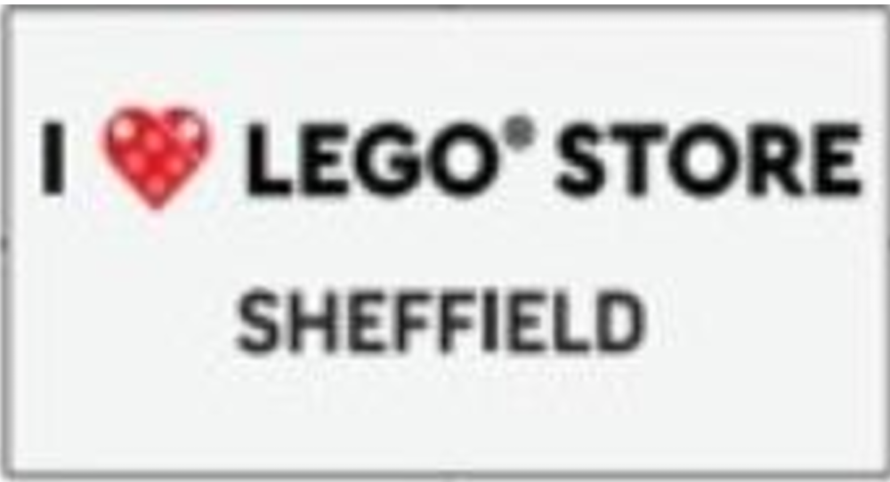 Lego I [Heart] LEGO Store Sheffield Tile