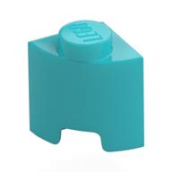 Lego Brick Round, Quarter 1 x 1 / Medium Azure