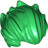 Lego Hair Bushy Swept Back (The Joker) / Green