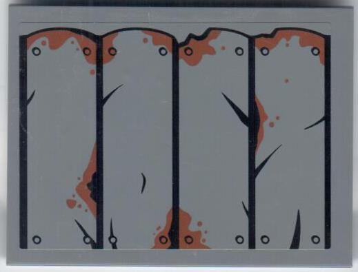 Lego Slope 10 6 x 8 with Rusting and Cracked Sheet Metal Roof on Dark Bluish Gray Background Pattern (Sticker) - Set 60071