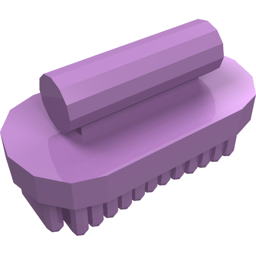 Lego Equipment Animal Grooming Kit Brush Oval, Large / Medium Lavender