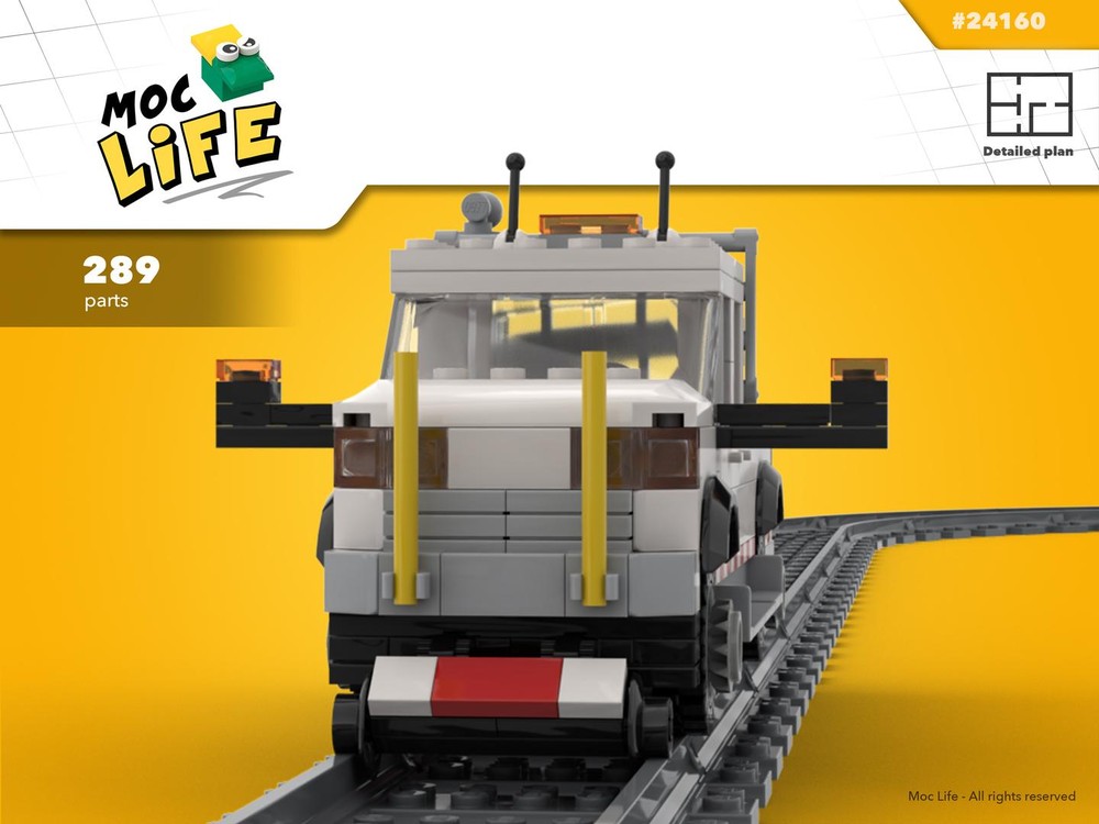 Lego Ram 1500 quad cab long bed high-rail