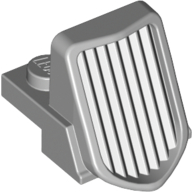 Lego Grille 1 x 2 x 2 2/3 Sloping / Light Bluish Gray