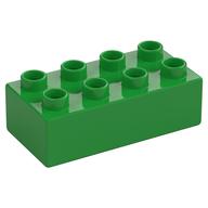Lego Duplo Brick 2 x 4 / Bright Green