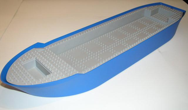 Lego Boat, Hull Unitary 74 x 18 x 7 with Light Bluish Gray Top