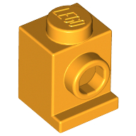 Lego Brick Special 1 x 1 with Headlight / Bright Light Orange