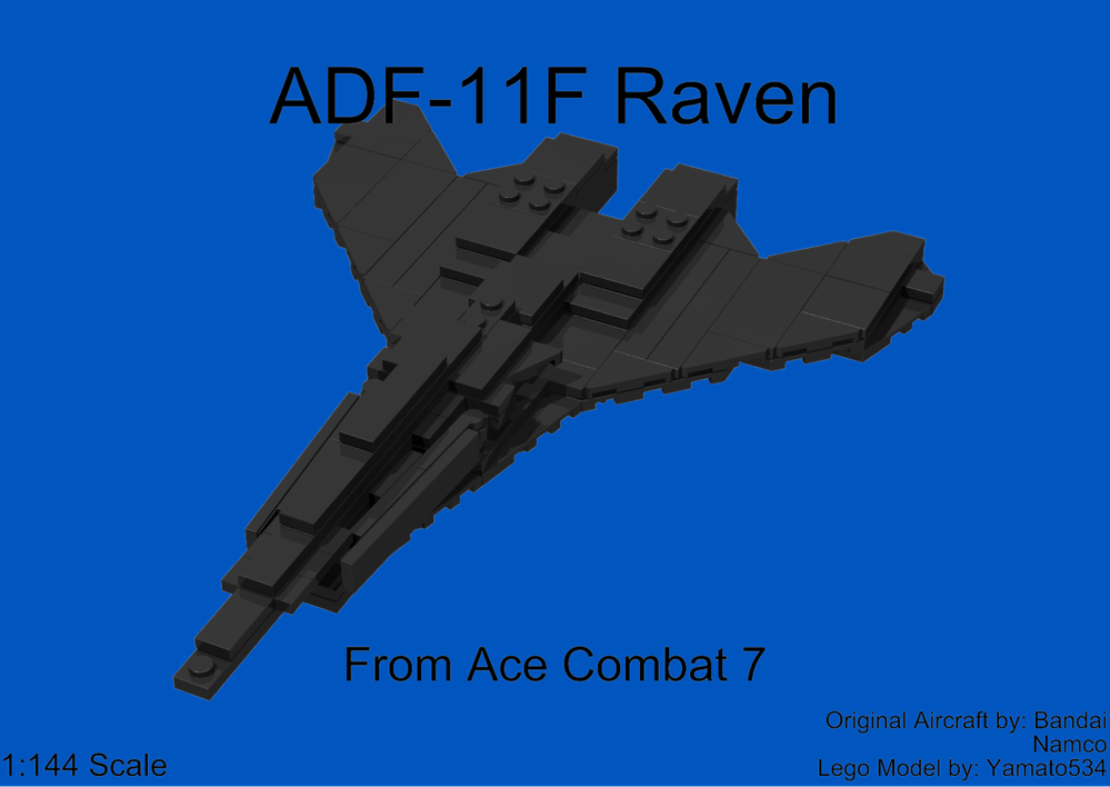 Lego ADF-11F Raven(from Ace Combat 7, 1:144 scale)