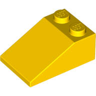 Lego Brick Sloped 33° 3 x 2 / Yellow