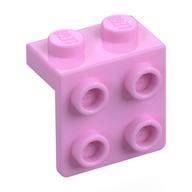 Lego Bracket 1 x 2 - 2 x 2 / Bright Pink