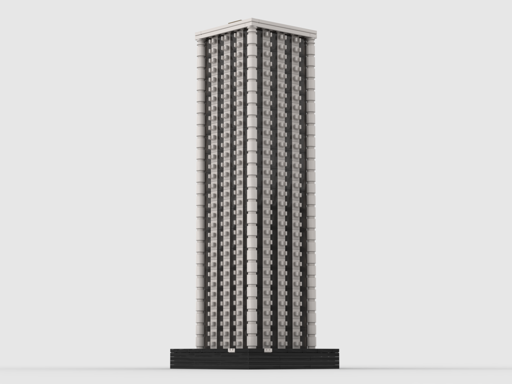 Lego Wells Fargo Center Portland At 1/650th Scale
