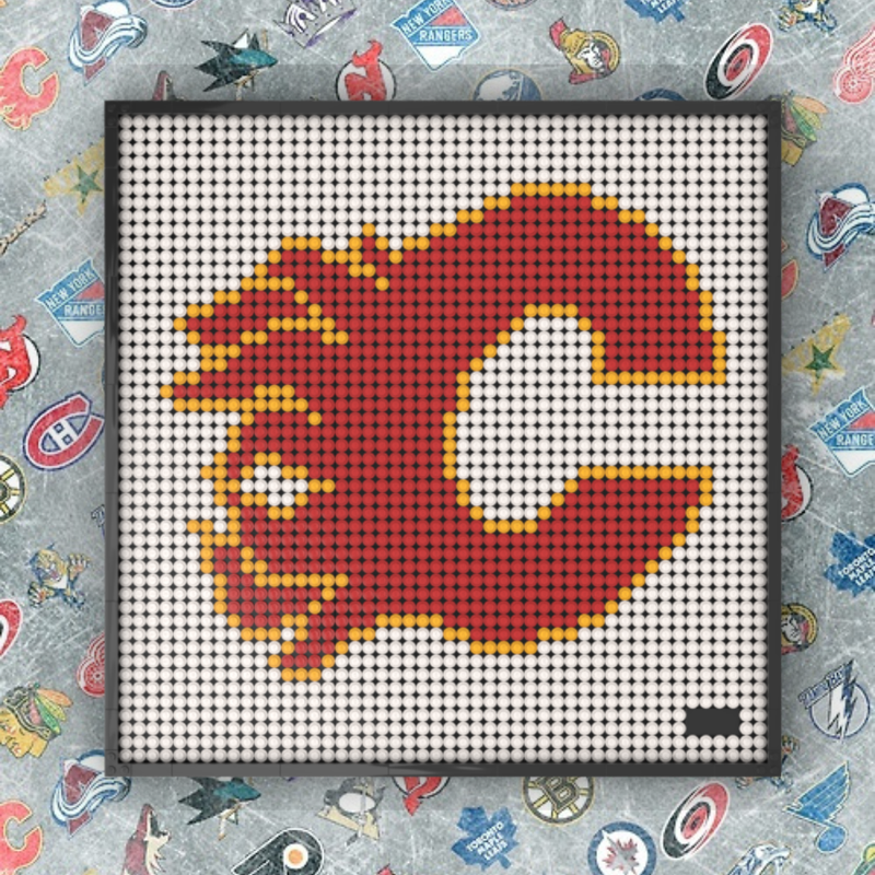 Lego NHL Art - Calgary Flames