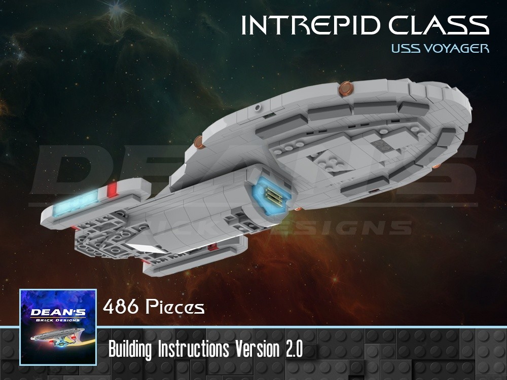 Lego Intrepid Class Starship - Star Trek Voyager