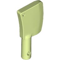 Lego Equipment Cleaver, no Holes / Yellowish Green