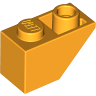 Lego Brick Sloped Inverted 45° 2 x 1 / Bright Light Orange