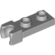 Lego Plate Special 1 x 2 5.9mm Towball Socket / Light Bluish Gray