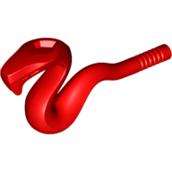 Lego Animal, Snake with Straight Tail / Red