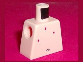 Lego Torso SpongeBob with Black Navel and Red Spots Pattern / Light Nougat