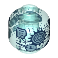 Lego Minifig Head, Hologram Display Print