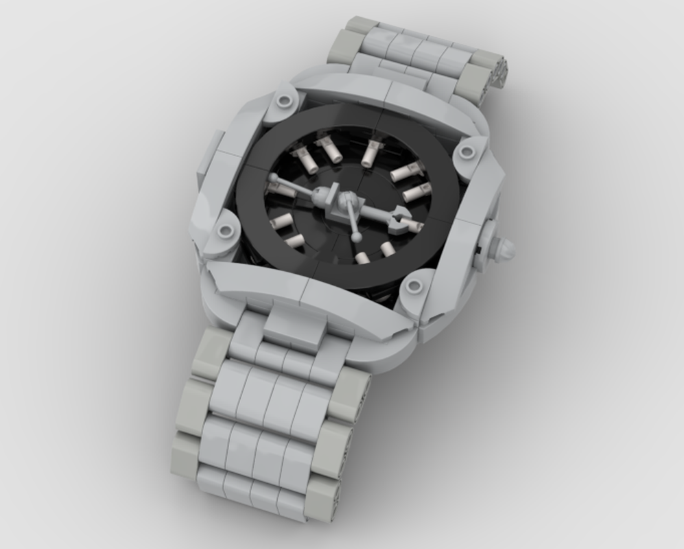 Lego luxury watch with black plate