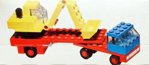 Lego Low-Loader with Excavator