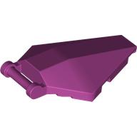 Lego Windscreen 6 x 4 x 1 Hexagonal with Handle / Magenta
