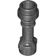 Lego Weapon Lightsaber Hilt with Bottom Ring / Pearl Titanium
