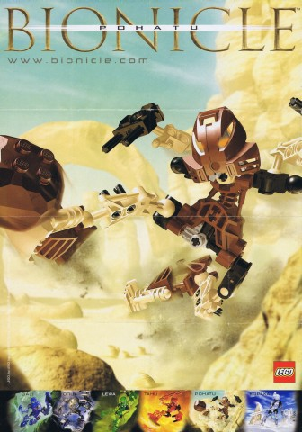 Lego 2002 Mini Bionicle - Pohatu (4176067)